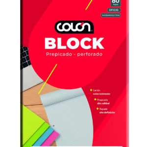 Colon Block Oficio 7Mm 80 Hojas