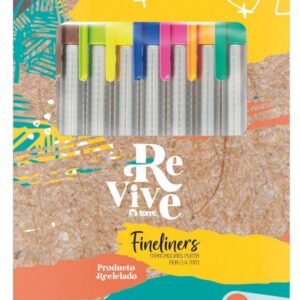 Set Fineliner 10 Colores Revive