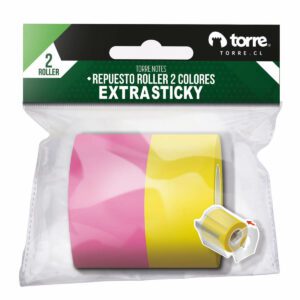Blister Torre Notes Repuesto Roller 2 Colores