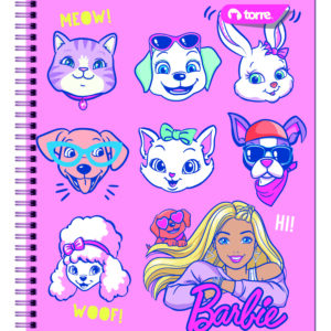 Cuaderno Clásico Universitario Barbie 7Mm 100 Hojas Torre